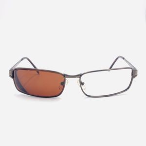 Idealoptics Brown Oval Sunglasses Frames